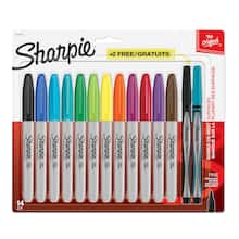Gear 48 Assorted Colors Permanent Markers Long Life Fine Tip with Case Pen